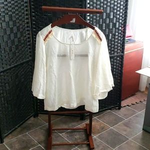 NWT MELISSA MCARTHY SEVEN7 3/4 SLEEVED BLOUSE SIZE 4X